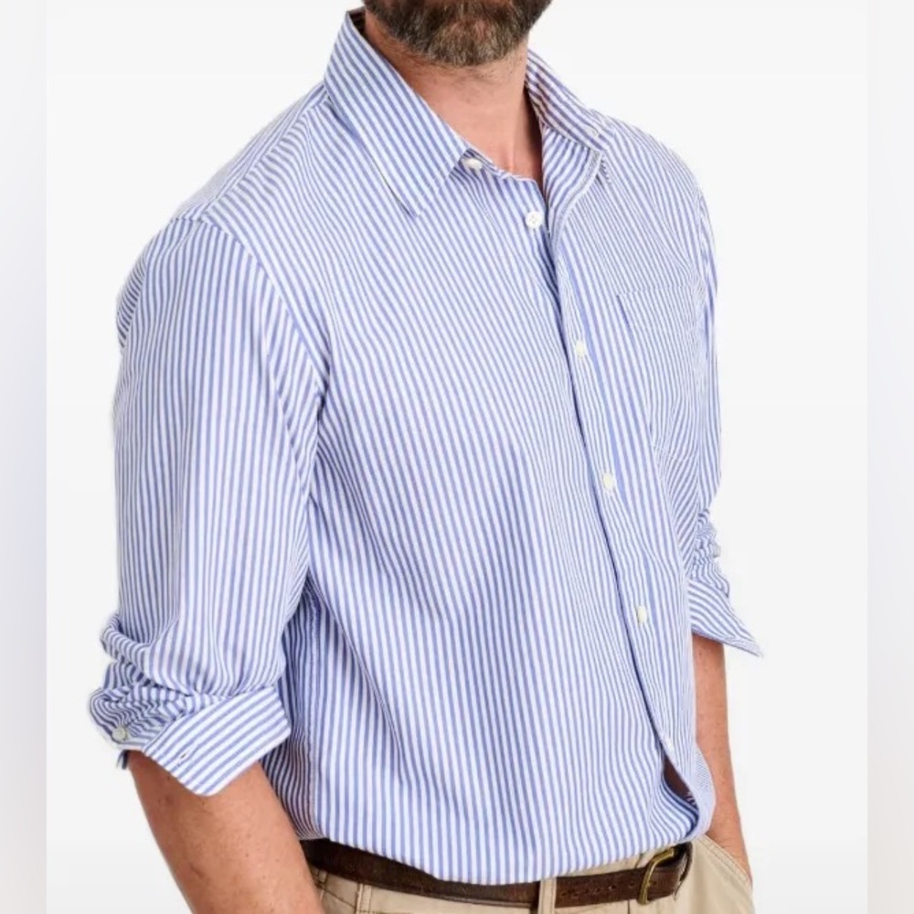 Alex Mill 100% Cotton Soft Casual Striped Button Down Shirt - Men’s Large